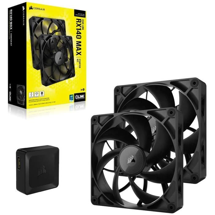 Refroidissement PC - CORSAIR - CO-9051044-WW - iCUE LINK RX140 Max Dual Fan 2 épais