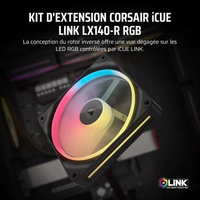 Refroidissement PC - CORSAIR - CO-9051051-WW - iCUE LINK LX140R RGB Single Fan