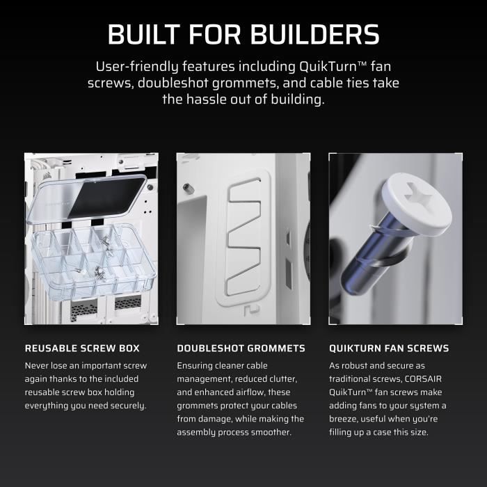 Boîtier CORSAIR 5000T ATX de Taille Moyenne Blanc