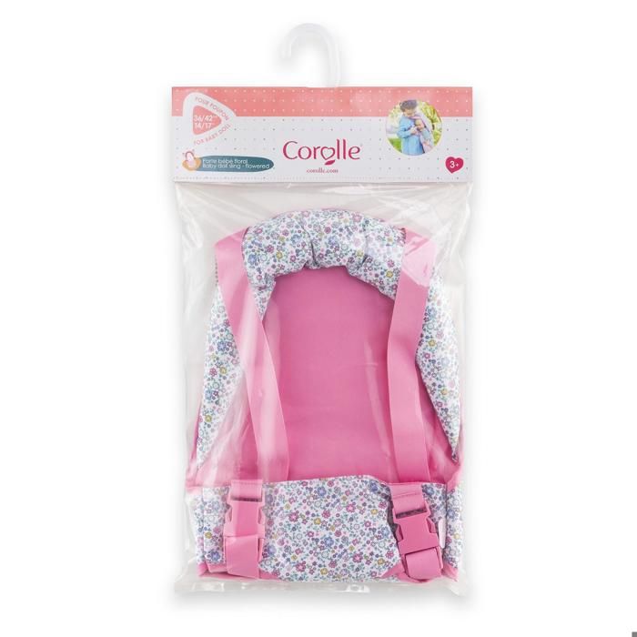 Porte-Bébé - Corolle - Floral - Pour poupons 36/42 cm - a partir de 3 ans - Réglable