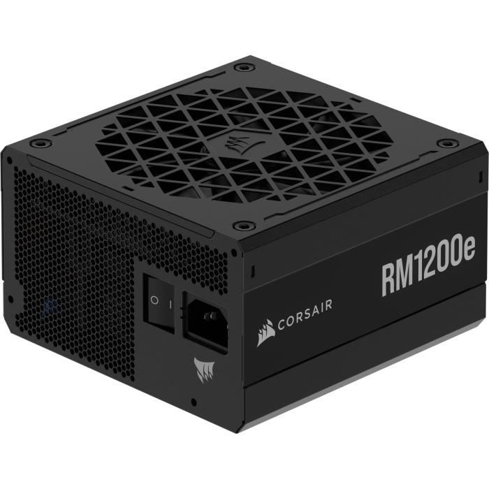 Alimentation PC - CORSAIR - RM1200e - 1200 W - Modulaire - ATX 3.1 - 80 PLUS Gold – Cybenetics Platinum