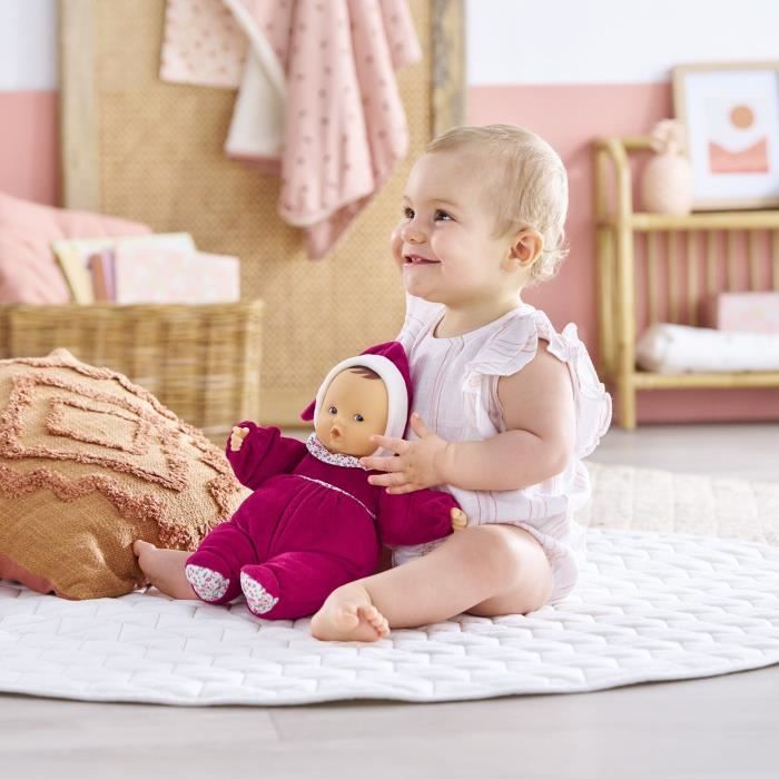Doudou - COROLLE - Babipouce Rose Grenadine - 28 cm - senteur vanille - des la naissance