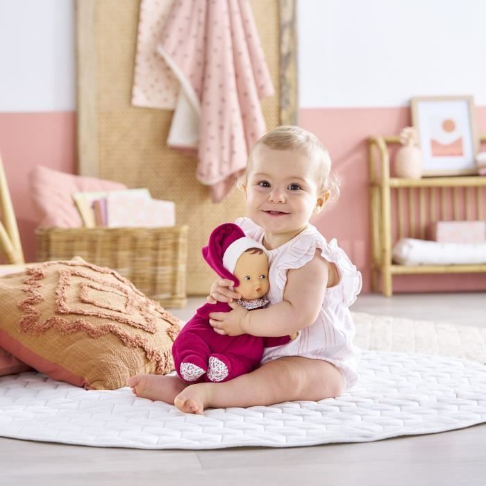 Doudou - COROLLE - Babipouce Rose Grenadine - 28 cm - senteur vanille - des la naissance