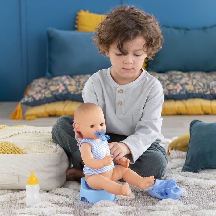 Corolle - Mon Grand Poupon - Paul fait pipi - Poupon 36cm sexué au corps vinyle - Des 2 ans