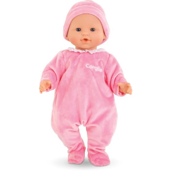 Pyjama Rose et Bonnet - COROLLE - Vetements - Pour Poupon 36cm - Des 2 ans