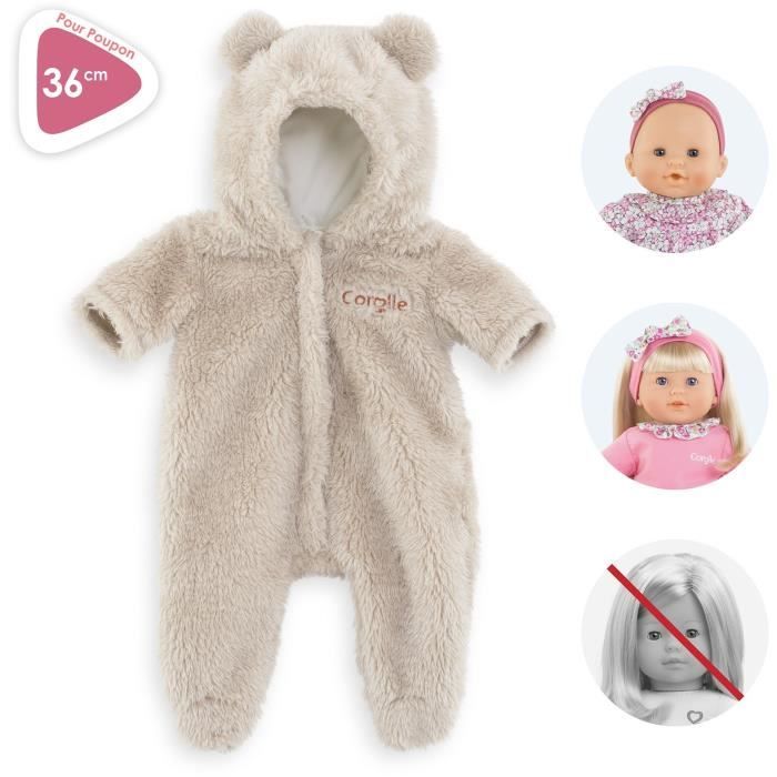 Pilote Ourson - COROLLE - Vetement- Pour Poupon 36cm - Des 2 ans