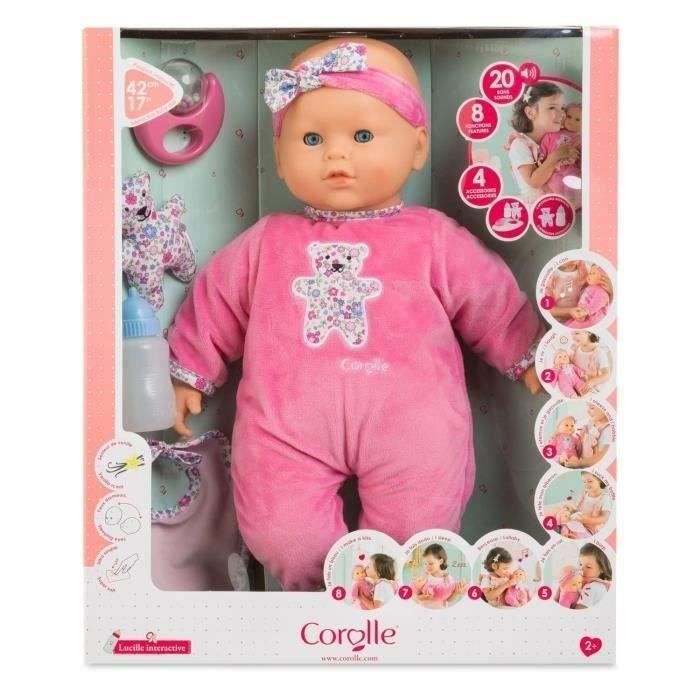 Grand poupon Lucille intéractive - COROLLE - Mon Grand Poupon - 42cm - Des 2 ans