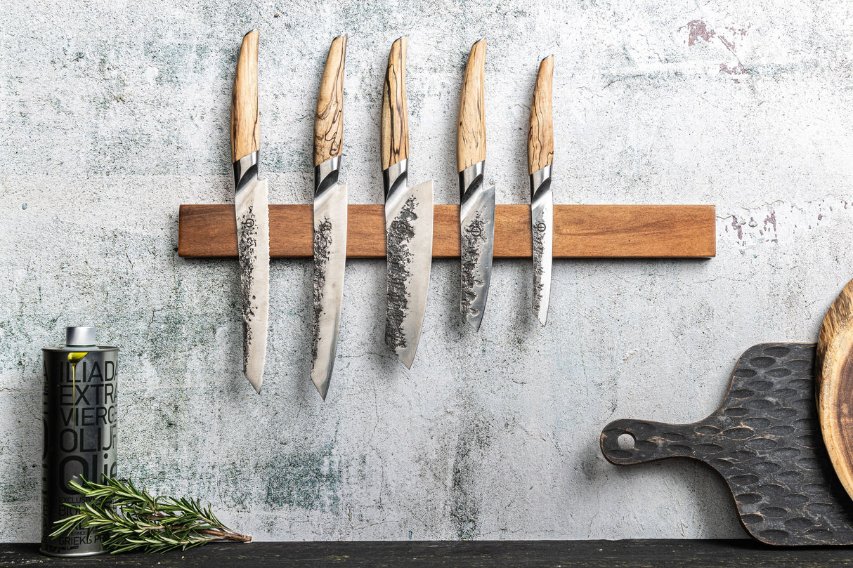 Couteau a viande - FORGED - KATAI - Acier VG10 - Manche en bois de racine - L 20,5 cm