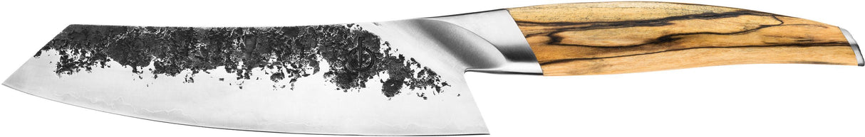 Couteau Santoku - FORGED - KATAI - Acier VG10 - Manche en bois de racine - L 18 cm