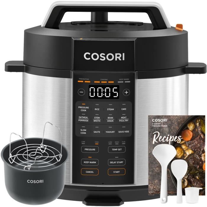 Multicuiseur COSORI - Capacité 5,7L - 12 programmes de cuisson - Jusqu'a 180°C - 1100W