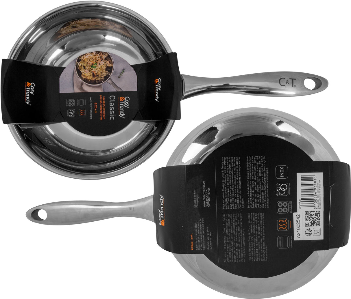 Casserole - COSY & TRENDY - CLASSIC - Acier inoxydable - Ø20 cm - 2,7 L - Tous feux dont induction