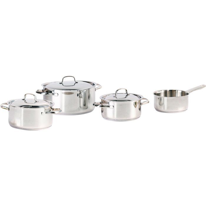 Batterie de cuisine - Tous feux dont induction - COSY & TRENDY-DAILY - Acier inoxydable - 7 pieces