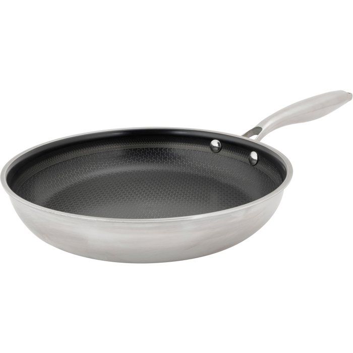 Poele - COSY & TRENDY - HEXAPRO - Acier inoxydable - Ř24 cm - Anti-adhésive - Tous feux dont induction