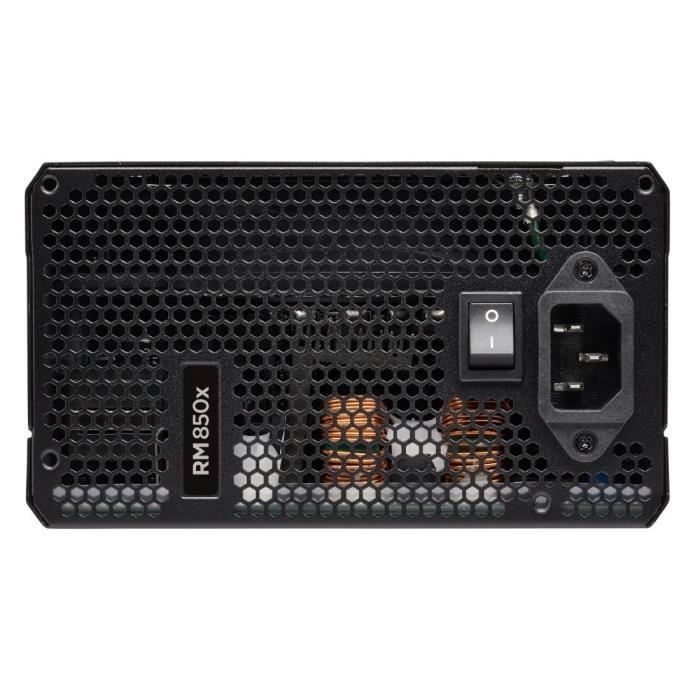 Alimentation PC - CORSAIR - RM850x Shift - 850 Watt - ATX 3.1 - PCIe 5.1 - Cybenetics GOLD Certified - Shifted Modular PSU