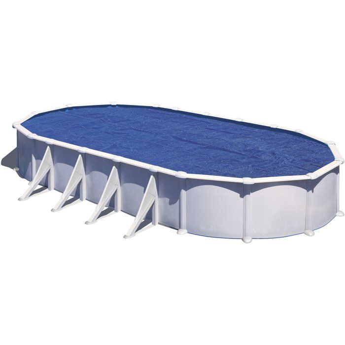 Bâche été a bulles - GRE - 180 µ - Piscine 8,10 x 4,70 m - Pour piscine acier/résine, tubulaire ou auto portante