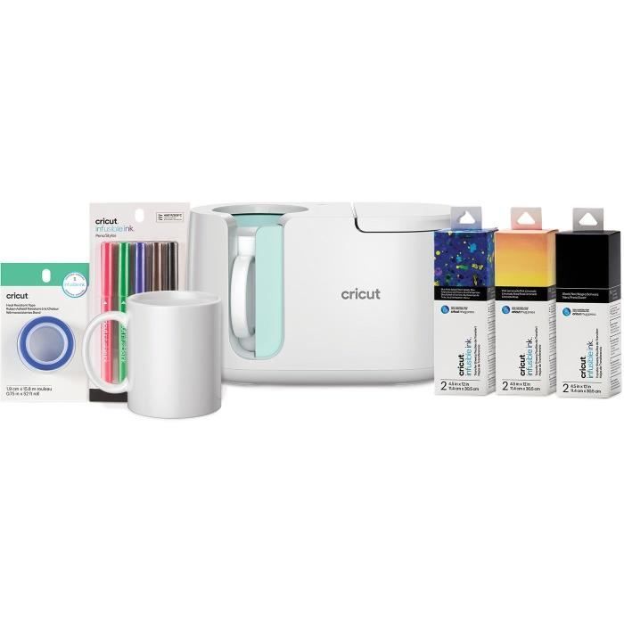 Coffret de démarrage - CRICUT - MugPress - Blanc
