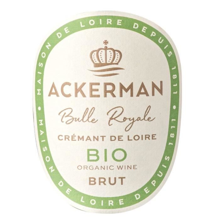 Ackerman Crémant de Loire Brut - Vin blanc de la Loire - Bio