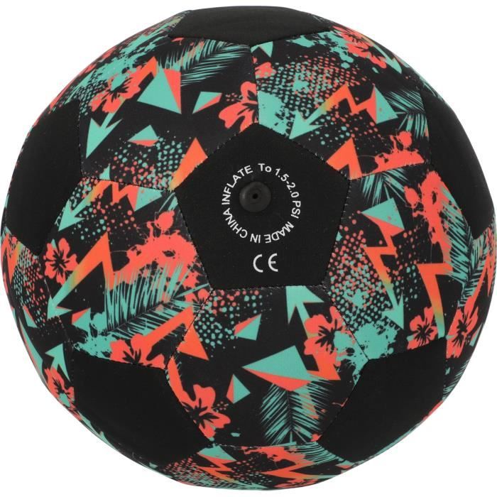 Ballon de football - CRUZ - Néoprene - Taille 5 - Léger et idéal pour la plage