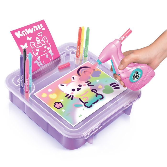 Mallette d'activités avec spray électronique, pochoirs et feutres Airbrush Art - Canal Toys AIR 017 Canal Toys