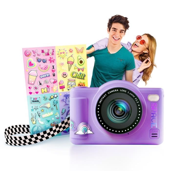 Appareil Photo Numérique Pop Couleur Violet- Avec carte SD 8Go incluse- Photo Creator - CLK 041 Canal Toys