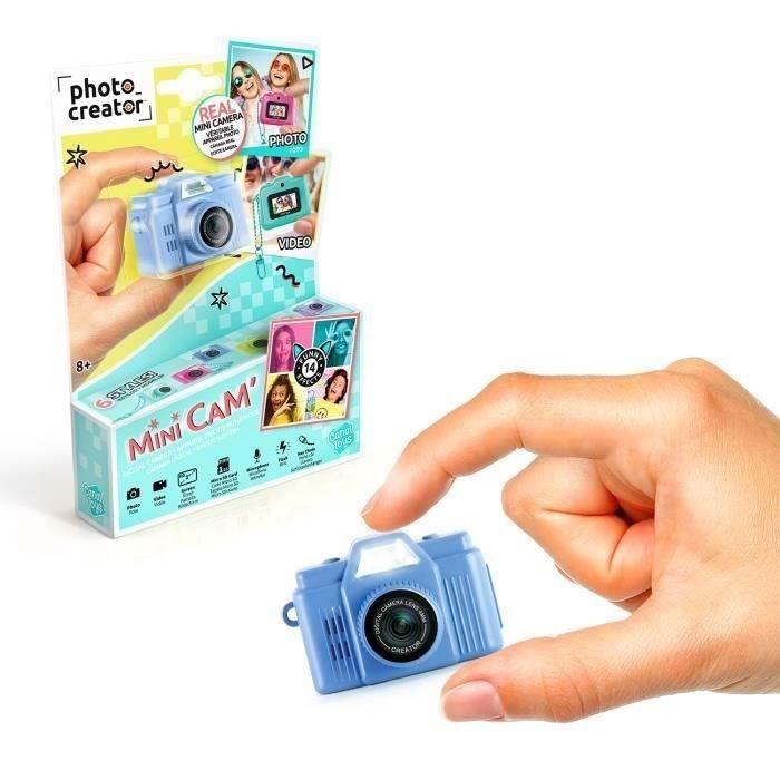 Canal Toys - Photo Creator - Appareil Photo Numérique Mini Cam' Bleu- Retro - Avec carte SD 1Go incluse