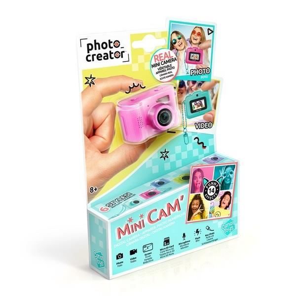 Canal Toys Photo Creator Appareil Photo et Vidéo Numérique Mini Cam' Compact - avec Porte-clé et Carte SD 1Go Incluse CLK 06