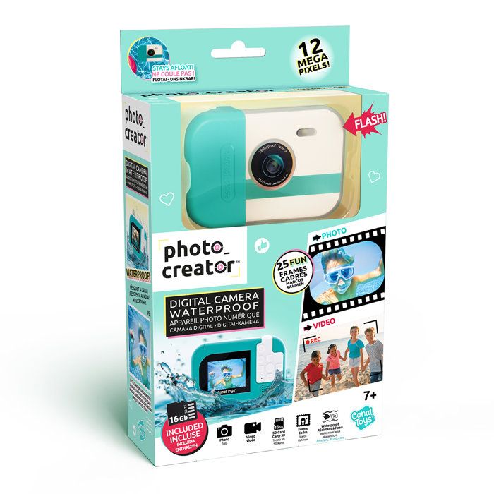 Appareil Photo Waterproof – Étanche jusqu'a 3 metres – Avec carte SD incluse – CLK 079 Canal Toys – Photo Creator