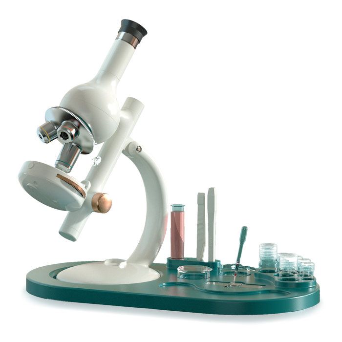 Canal Toys - So Science - Microscope édition labo avec grossissement jusqu'a 1600x, filtre RGB et support téléphone - COS 004