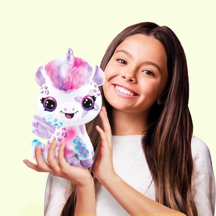 Canal Toys Licorne a Personnaliser Airbrush Plush - Peluche Spray Art avec Feutres et Pochoirs - des 6 ans - OFG 274