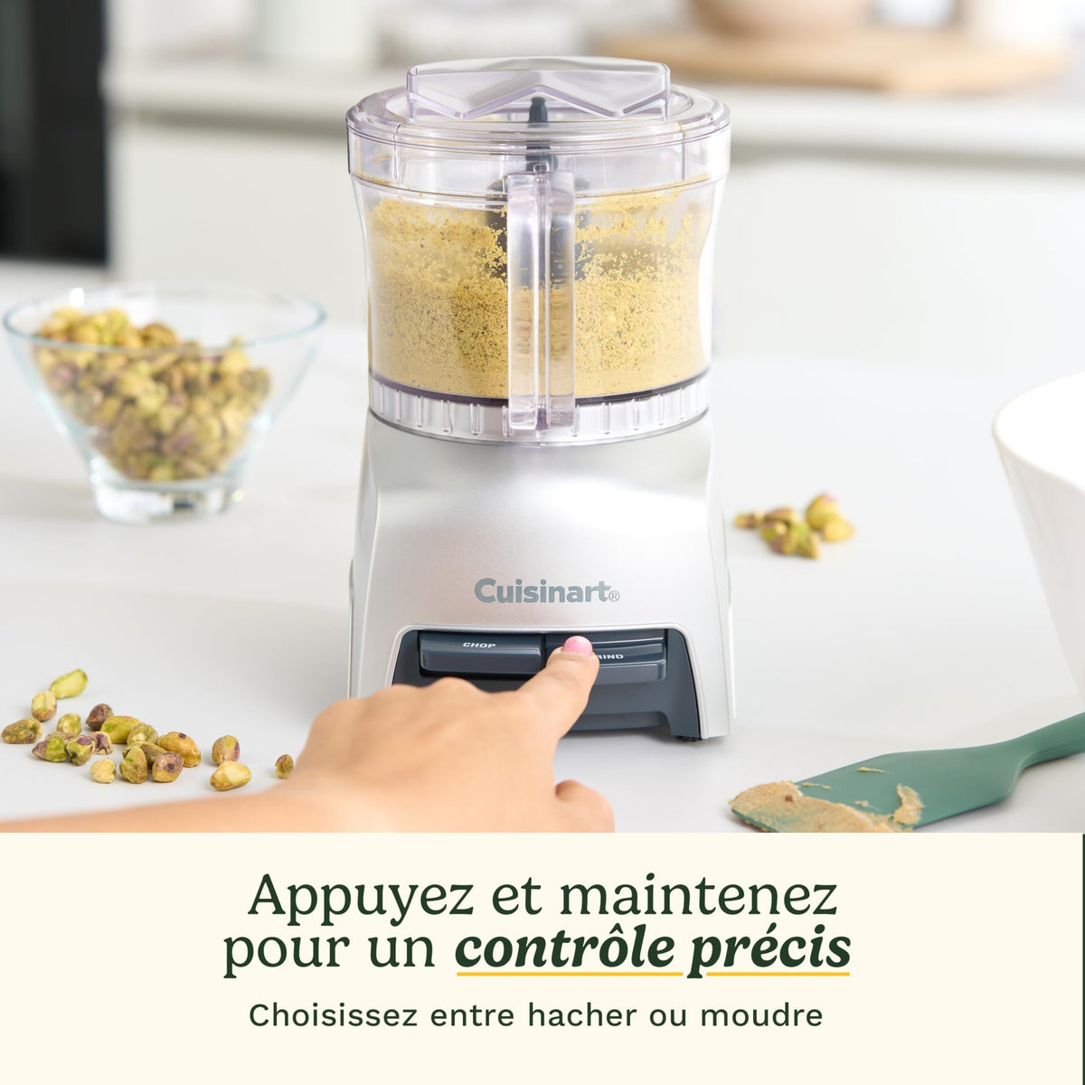 Hachoir électrique - CUISINART - CCH32E Pixie Chopper - 250 W - 0,7 L - Gris