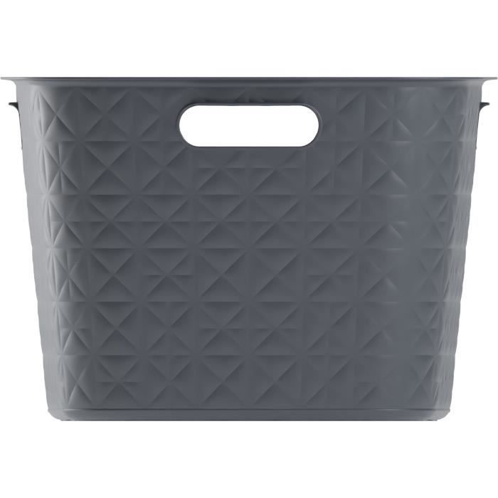 Corbeille a Linge - Softex - 45 L - Gris - Curver