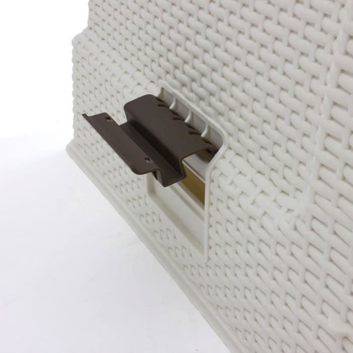 Curver Bac a litiere pour chats 51x38,5x39,5 cm Blanc