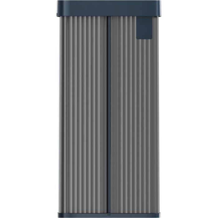 Poubelle de Tri - VERTO - 54 L - Gris Perle - Curver