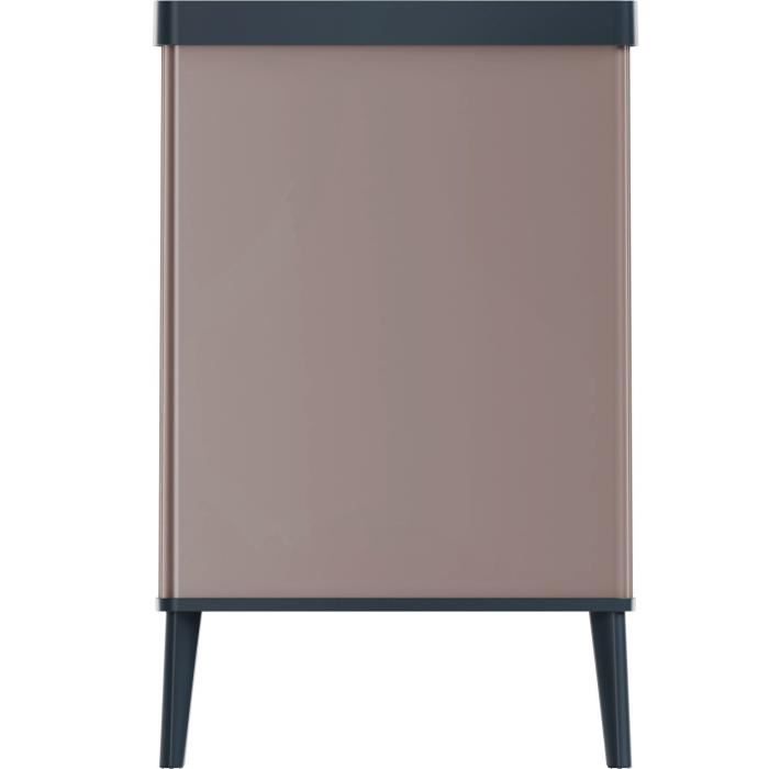 Poubelle sur pieds - VERTO - CURVER - Ouverture touch - 54 L - Rose perle