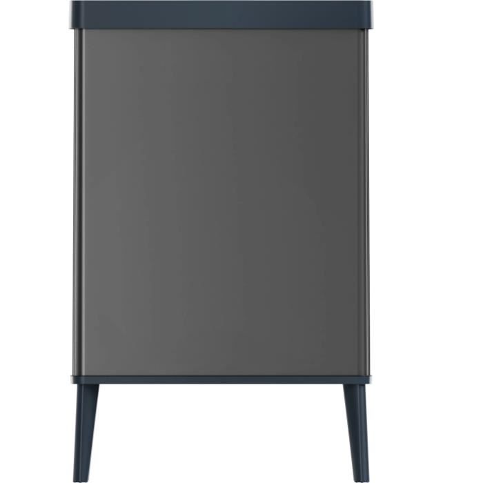 Poubelle sur pieds - VERTO - CURVER - Ouverture touch - 54 L - Gris perle