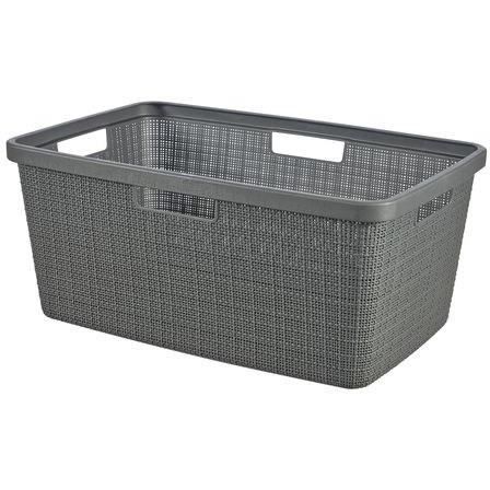 Corbeille a Linge - 46 L - Jute - Anthracite - Curver