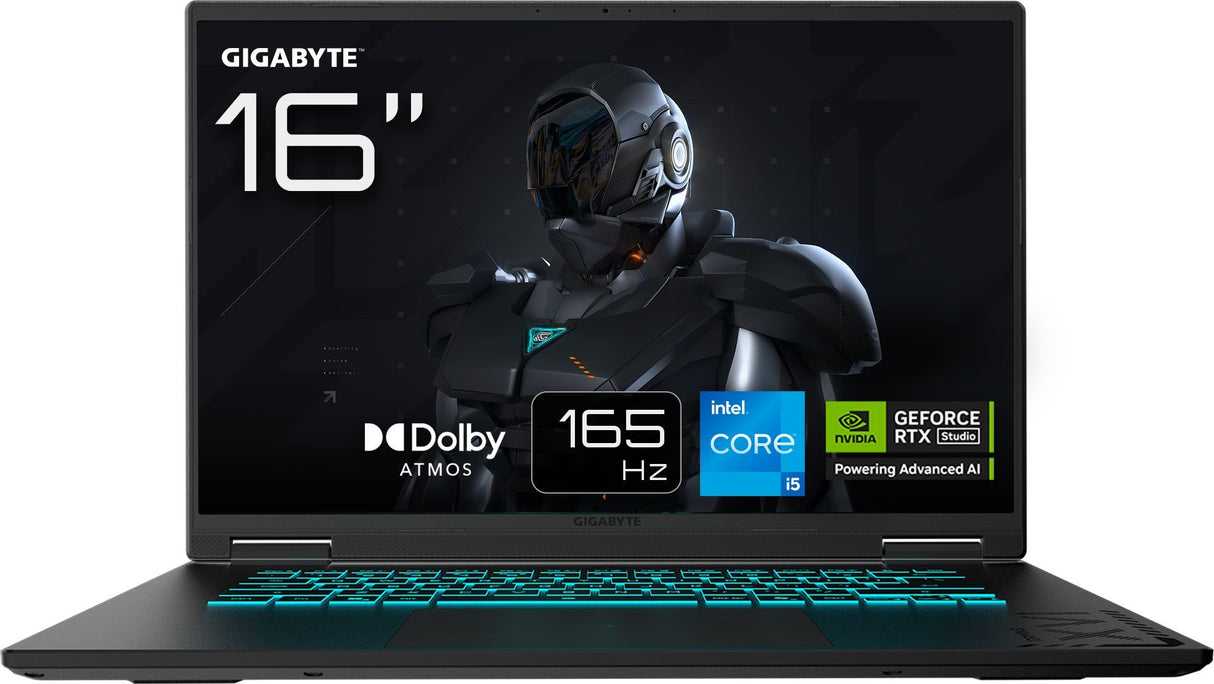 PC Portable gamer GIGABYTE GAMING A16 CVHI3FR894SH - 16'' FHD+ - RTX5060 - INTEL Core i7-13620HX - 16Go - 1To SSD - Win 11 FAMILLE