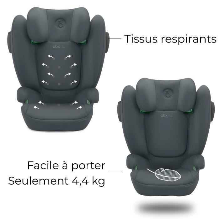 Siege auto Cbx by Cybex Solution B3 i-Fix 3 a 12 ans - 15 a 50 kg - 100 a 150 cm - Gris