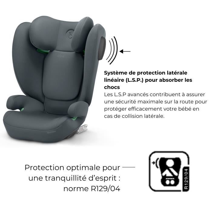 Siege auto Cbx by Cybex Solution B3 i-Fix 3 a 12 ans - 15 a 50 kg - 100 a 150 cm - Gris
