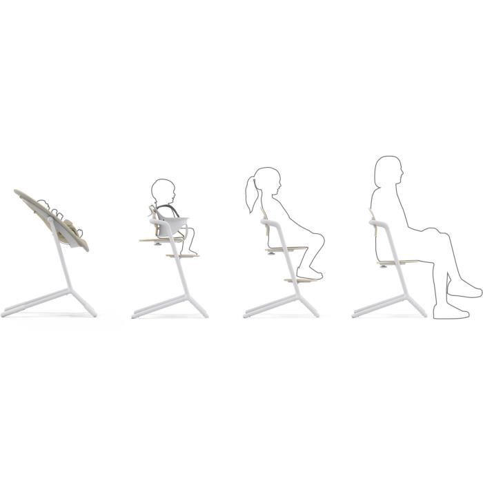 CYBEX - Chaise Haute Evolutive et RÈglable Lemo 2 - Sand White