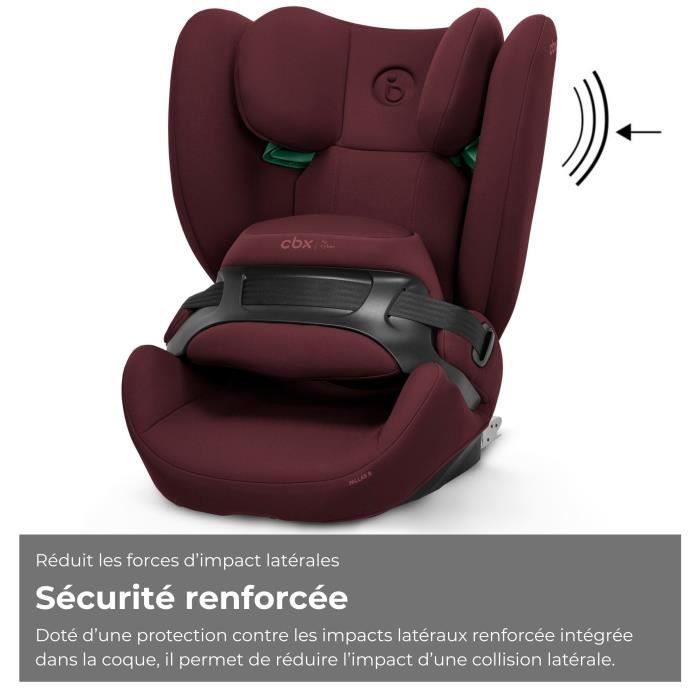 Siege auto Pallas B i-size Cbx by Cybex - 76 a 150 cm - 9 a 50 kg - 15 mois a 12 ans - Rumba Red - Dark Red
