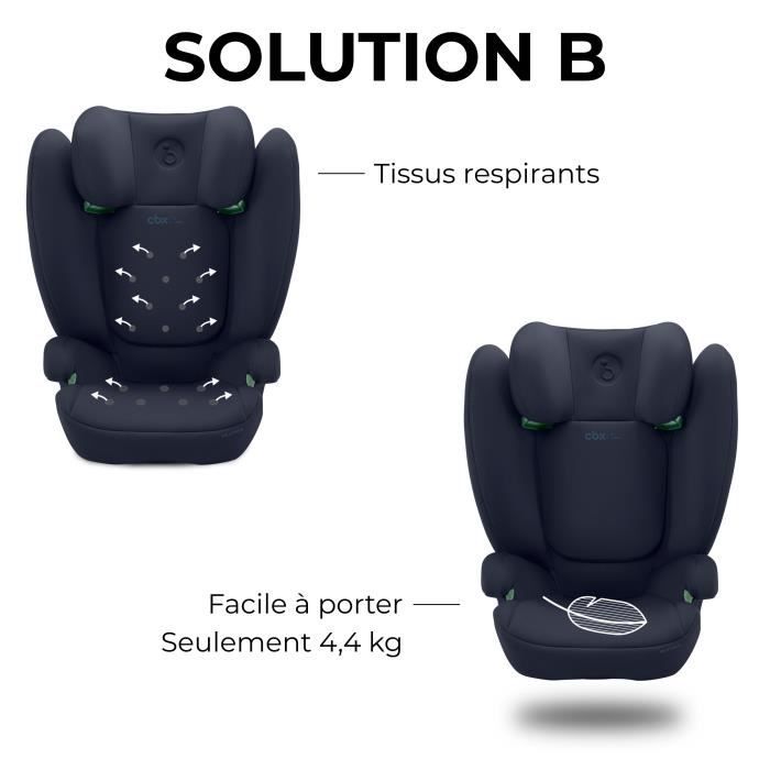 Siege auto Cbx by Cybex Solution B i-Fix 3 a 12 ans - 15 a 50 kg - 100 a 150 cm - Bleu