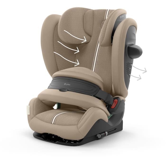 Siege auto Pallas G2 Cybex Gold 76 a 150 cm - 9 a 50 kg - 15 mois a 12 ans - Almond beige (Plus)