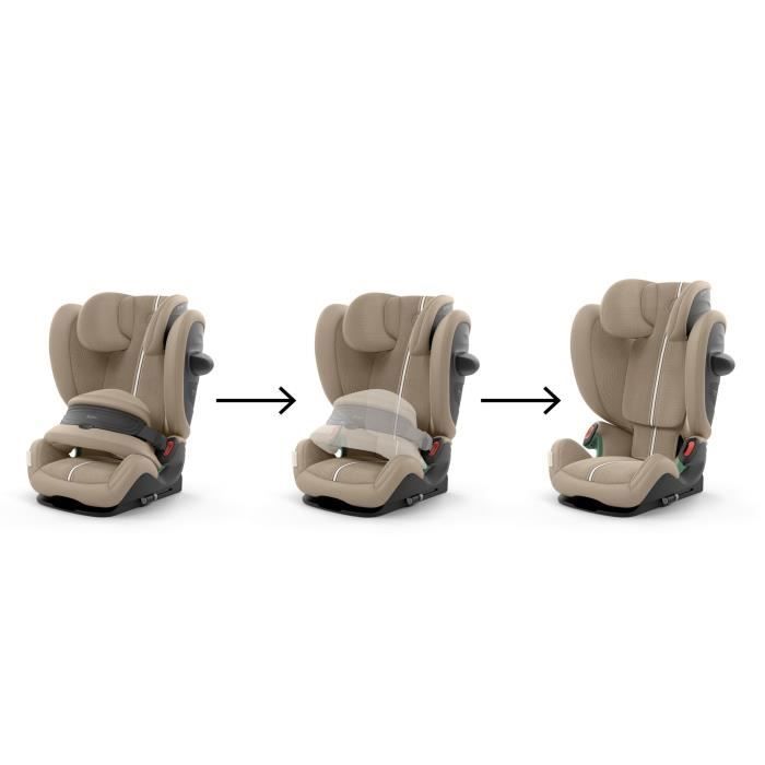 Siege auto Pallas G2 Cybex Gold 76 a 150 cm - 9 a 50 kg - 15 mois a 12 ans - Almond beige (Plus)