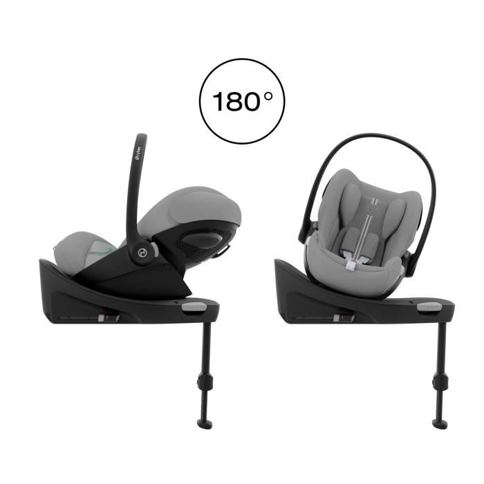 Siege auto i-size Cloud G Cybex Gold - 40 a 87 cm - naissance jusqu'a 13 kg - jusqu'a 2 ans - Stone grey Mid grey (Plus)