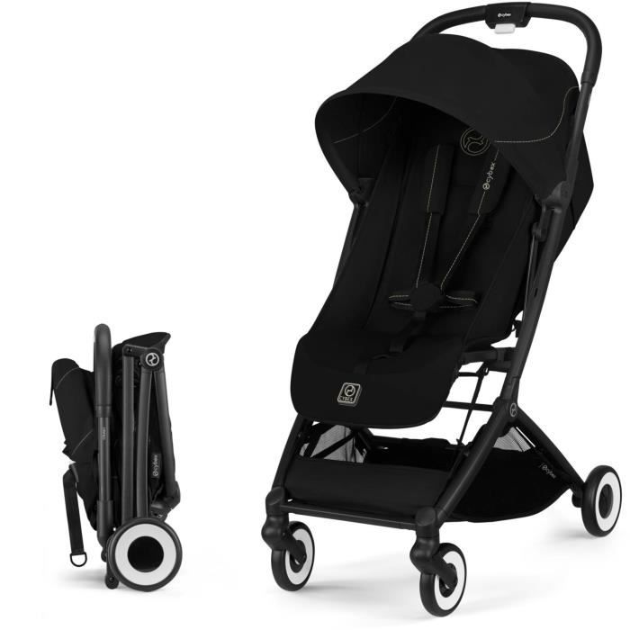 CYBEX - Poussette ultra compacte et confortable - ORFEO - 4 roues - Magic Black