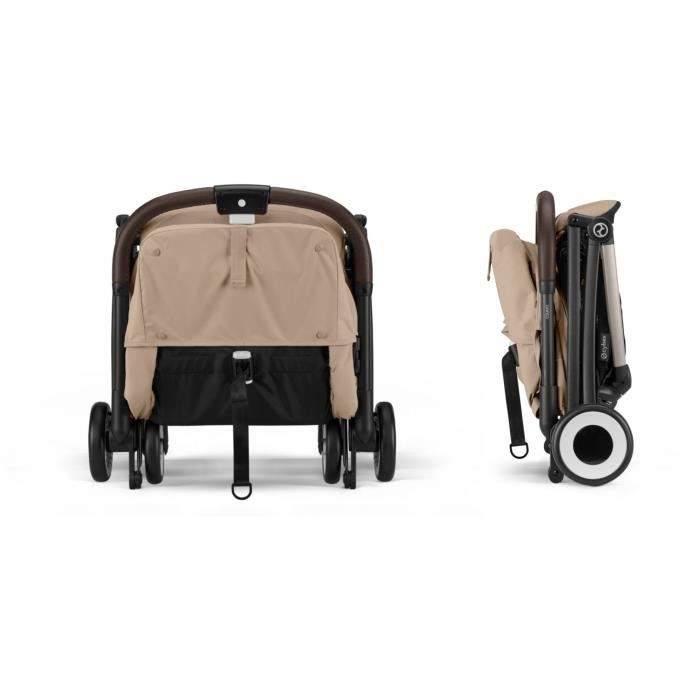 CYBEX - Poussette ultra compacte et confortable - ORFEO - 4 roues - Almond Beige