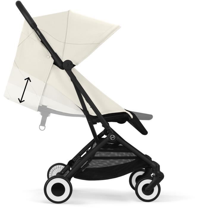 CYBEX - Poussette ultra compacte et confortable - ORFEO - 4 roues - Canvas White