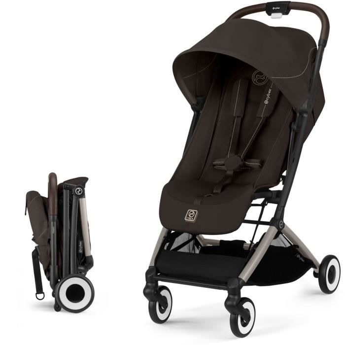 CYBEX - Poussette ultra compacte et confortable - ORFEO - 4 roues - Chocolate Brown