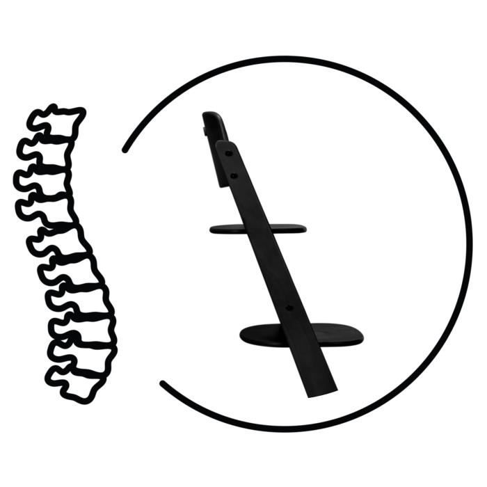 Chaise haute évolutive - CYBEX - IRIS - Bois - Coloris Stunning Black